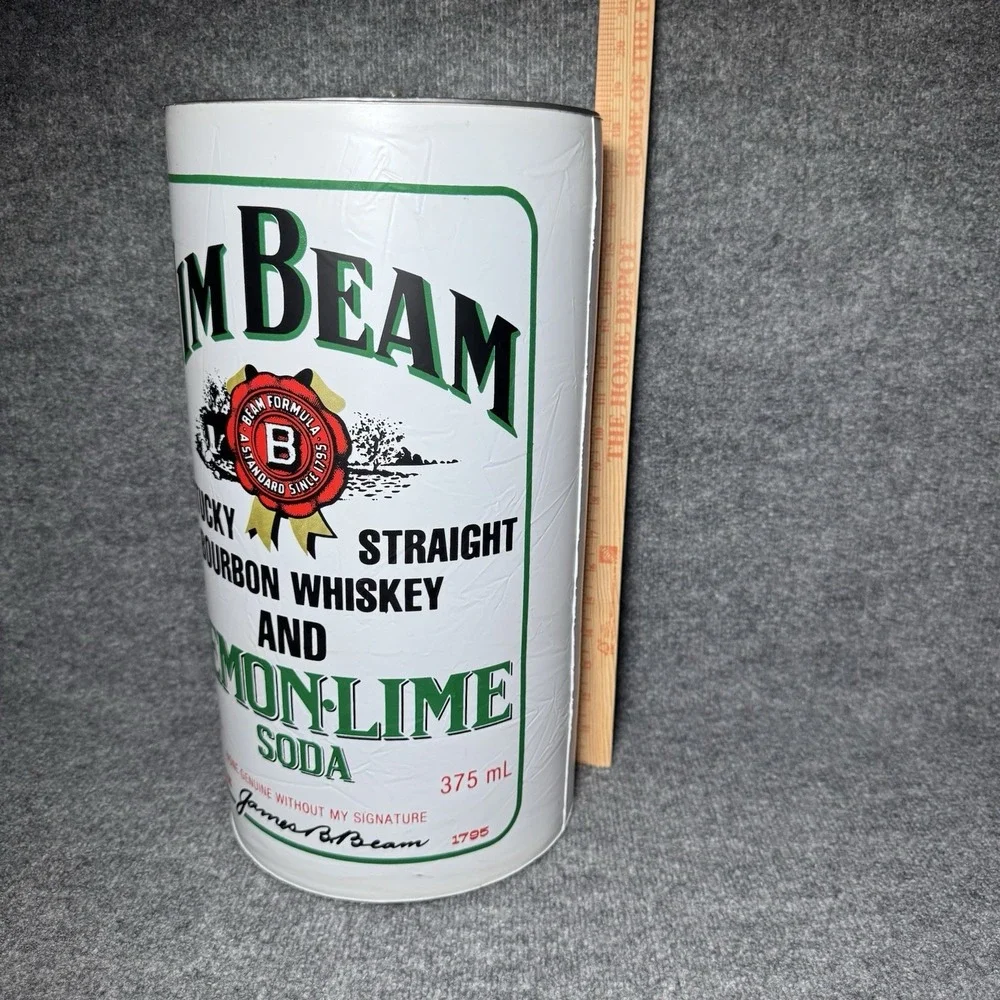 Jim‎ Beam Kentucky Straight Whiskey Inflatable Hangable Cola Lemon-Lime VTG